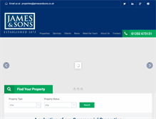 Tablet Screenshot of jamesandsons.co.uk