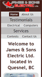 Mobile Screenshot of jamesandsons.ca